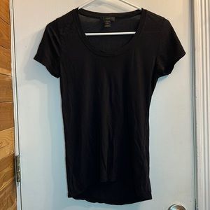 Black J. Crew, lightweight, scoop neck, basic t-shirt